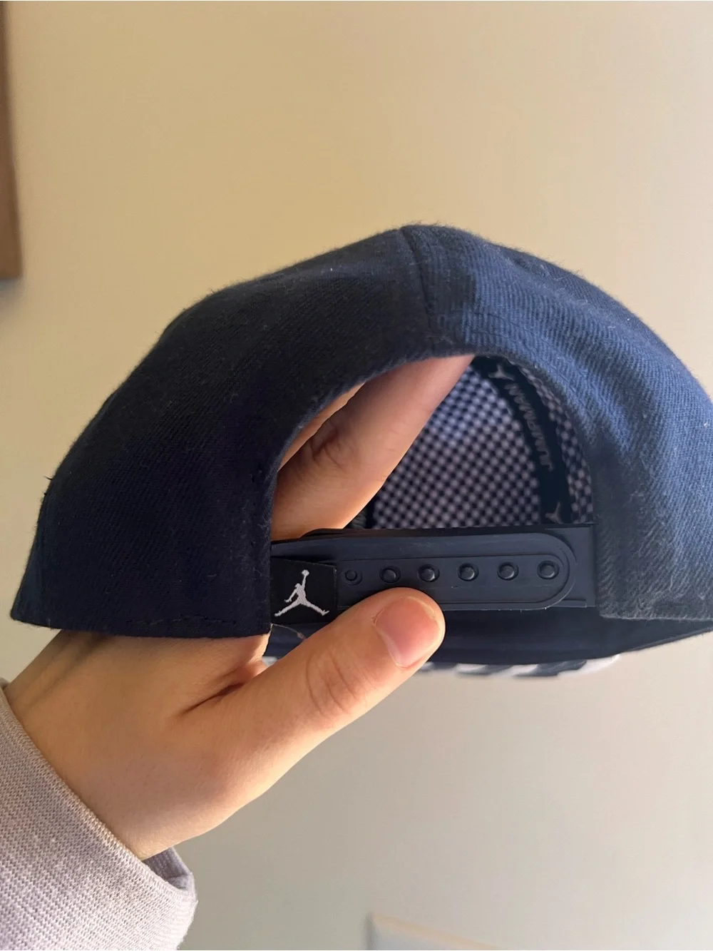 Air Jordan Navy and White Youth SnapBack Cap with White Jumpman Logos